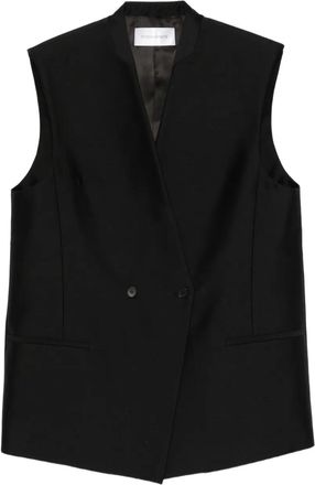 Christian Wijnants double-breasted waistcoat - women - Fabric - 38 - Black