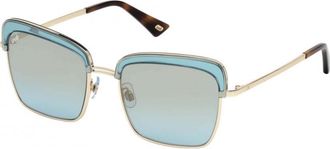Web Eyewear Womens WE0219-84W WE0219 55 84W Sunglasses - Metallic - One Size