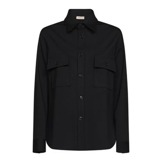 Blanca Vita Overhemd met knoopsluiting - Dames - Blouses & Shirts - Zwart - Maat: XS Zijde