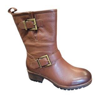 Salvia Womens Camilla Boots In Cuoio Pebble Nappa