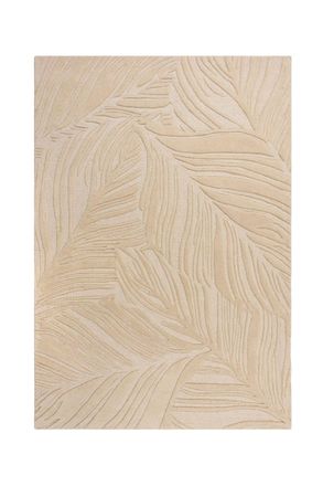 Flair Rugs Alfombra de lana con motivo floral beige 160x230cm