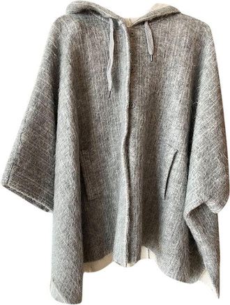 Brunello Cucinelli Grey Mohair & Cashmere Cardigan Size M