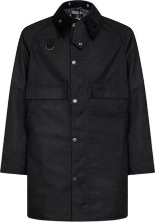 Barbour Chaqueta Larga Spey Encerada - Jackets - Hombre - Negro - XL