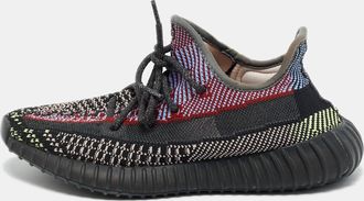 adidas Boost 350 V2 Yecheil (Non-Reflective) Size 39 1/3 Multicolor Knit Fabric Low Top Sneakers