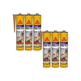 Sika Sika - Set di 6 adesivi flex pro 11 fc Purform - Beige - 300ml