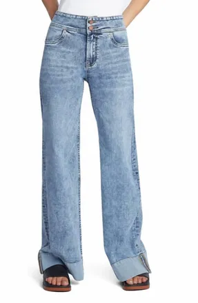 HINT OF BLU Mighty High Waist Wide Leg Jean In West Village