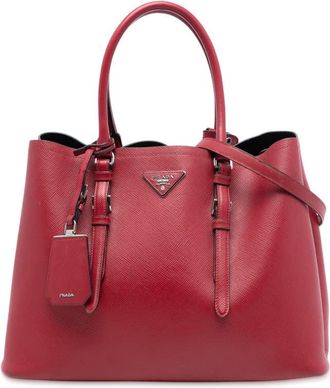 Prada Pre-owned Prada Medium Saffiano Cuir Double Handle Satchel MAIN951D3N32EQGX
