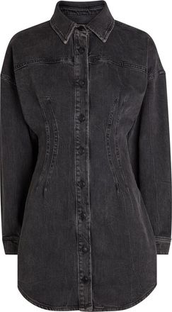 Good American Stretch-denim Mini Dress - Black - S (UK8-10 / S)