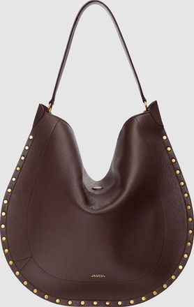 Isabel Marant Sac Oskan Hobo Soft Coffee