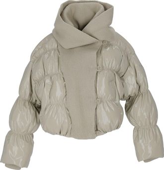 Diesel Glossy Padded W-Idney Cropped Down Jacket