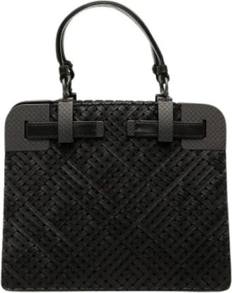 Bottega Veneta Borsa in Pelle Intrecciata Pre-owned - - Pre-owned - Donna - Nero - ONE SIZE