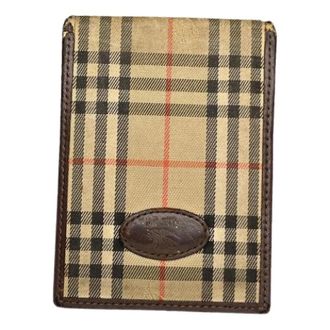 Burberry Pre-owned Wallets, female, Beige, Size: ONE SIZE Pre-owned Leather Wallet