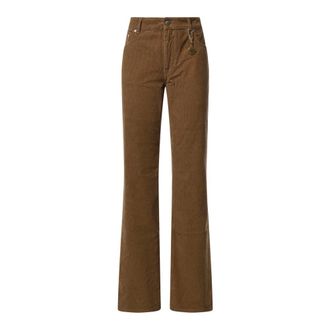 Stella McCartney Wide Broeken - Dames - Broeken - Bruin - Maat: W27