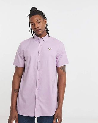 Voi Plain Oxford Short Sleeve Shirt Long