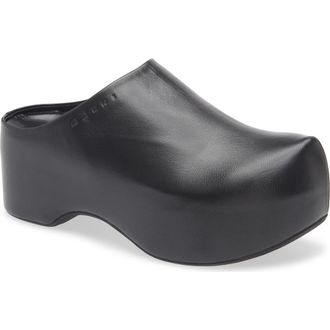 Marni Chunky Platform Clog in Black at Nordstrom Rack, Size 9Us / 39Eu