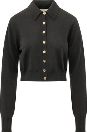 Sportmax Truien & Vesten, Dames, Zwart, L, Wol, Spxlirica Cardigan