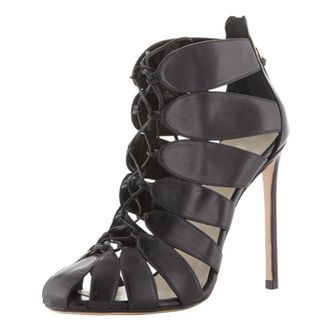 Francesco Russo Lace-Up Cut-Out Ankle Boots Size 36.5