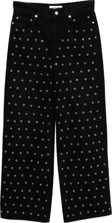 Monse Jeans con occhielli - Nero