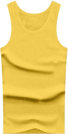 Generic Sleeveless Easily Wear Vest for Men Basic Shirt Tank Top High Elastic Cotton Youth Slim Fit Summer Autumn Winter Middle And Old Age Underwear Cotton f