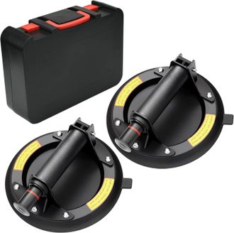 OEM 2 Ventosas De Vidrio De 8, Ventosa Para Azulejos Con Caja De Herramientas Port&aacute;til, Ventosa Para Parabrisas Para Levantar Vidrio, M&aacute;rmol, Azulejos, Mu
