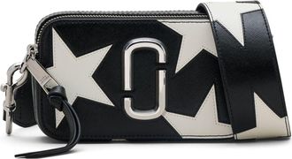 Marc Jacobs The Star Patchwork Snapshot cross body bag - women - Polyurethane/Leather - One Size - Black
