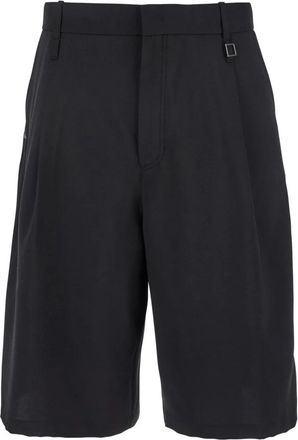 Wooyoungmi Zwarte Tech Fabric Bermuda Shorts - Heren - Korte Broeken - Zwart - L - Korte Broeken