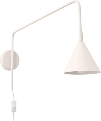 Wonderlamp Aplique de pared de acero beige lineal e14