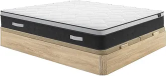 Vente-Unique Set 180x200cm Rete vano Naturale chiaro + Mater. ibrido molle insac. memory sp.25cm - ASTRIA Art Collection di YSM&Eacute;E