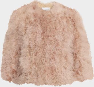 Yves Salomon Short Feather Jacket