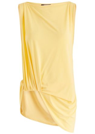 Jacquemus Le Haut Peplo Draped Jersey top - Yellow - S (UK8-10 / S)