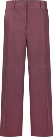 Incotex Wijde Broeken - Dames - Wijde Broeken - Rood - M - Broeken