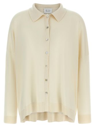 Be You White Cashmere Womens Cardigan