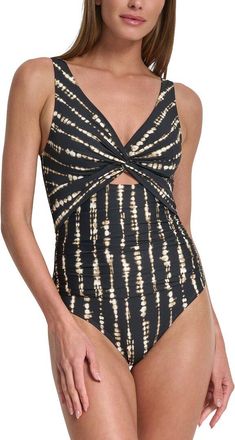 DKNY Dkny Keyhole Twist Swimsuit