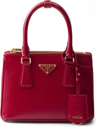 Prada mini Galleria tote bag - women - Nappa Leather/Calf Leather - OS - Red