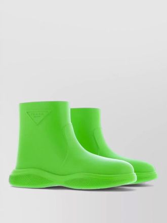 Prada bicolor rubber rain boots