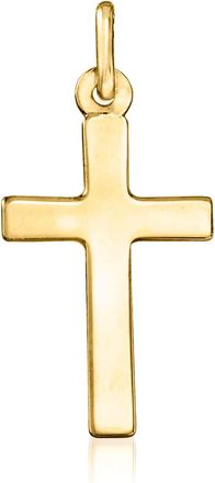 Ross-Simons Italian 18kt Yellow Gold Cross Pendant