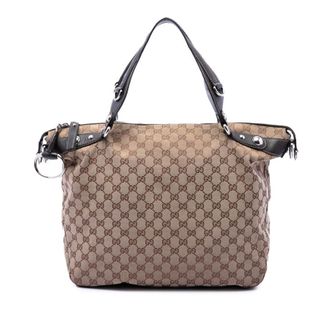 Gucci Pre-owned Gucci GG Canvas Icon Bit Satchel Ladies 04USRZ6K1SW15NOJ