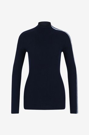 Moncler Gerippter Rollkragenpullover aus Wolle