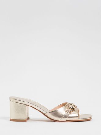 Twinset Mules in pelle laminata