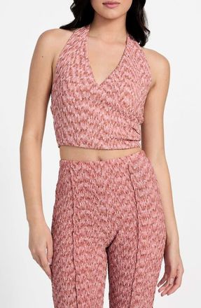 Guess Naleny Knit Halter Top in Revival Rose Multi at Nordstrom, Size X-Small
