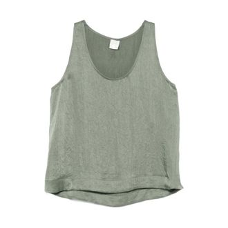 Marella Sleeveless Tops, female, Green, Size: 2XS Sleeveless Tops