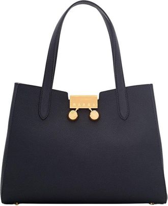 Marni Black Handbag With Gold-Tone Clasp