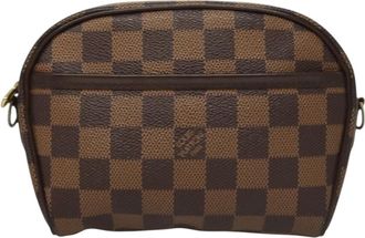 Louis Vuitton Ipanema Pochette Damier Brown Canvas Bag (Pre-Owned)
