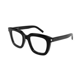 Saint Laurent Square Full Rim Eyeglasses - Black