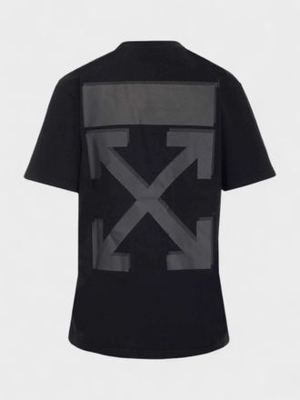 Off-white Mens Rubber Arrow Regular Tee Black - Size 2XS