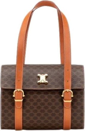 Celine Pre-owned Handbags, female, Brown, Size: ONE SIZE Pre-owned Vintage Handbag