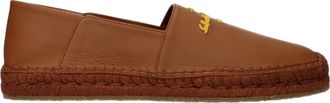 Ferragamo Espadrillas Gus Herens Leer Bruin/Geel