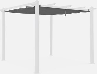 Alice's Garden Alices Garden - Techo De Repuesto Para P&eacute;rgola 3x3m, Cubierta De P&eacute;rgola Condate, Gris