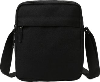 Generic Compatible For Mens Simple Casual Shoulder Bag Oxford Cloth Crossbody(Black L)