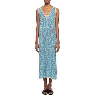 Zadig&Voltaire Renzo Liberty Floral Maxi Dress in Pear at Nordstrom, Size X-Small